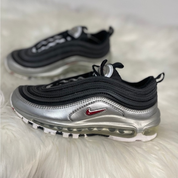 Nike Air Max 97 QS 'B-Sides Metallic Silver - Picture 2 of 11
